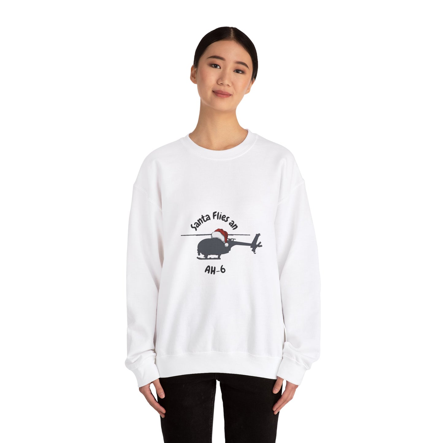 Adult Unisex Santa Flies AH-6 Sweatshirt