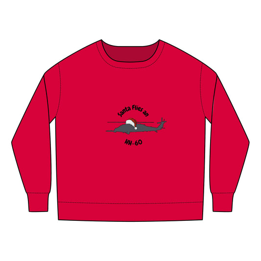 Toddler Santa Flies an HH-60 Sweatshirt