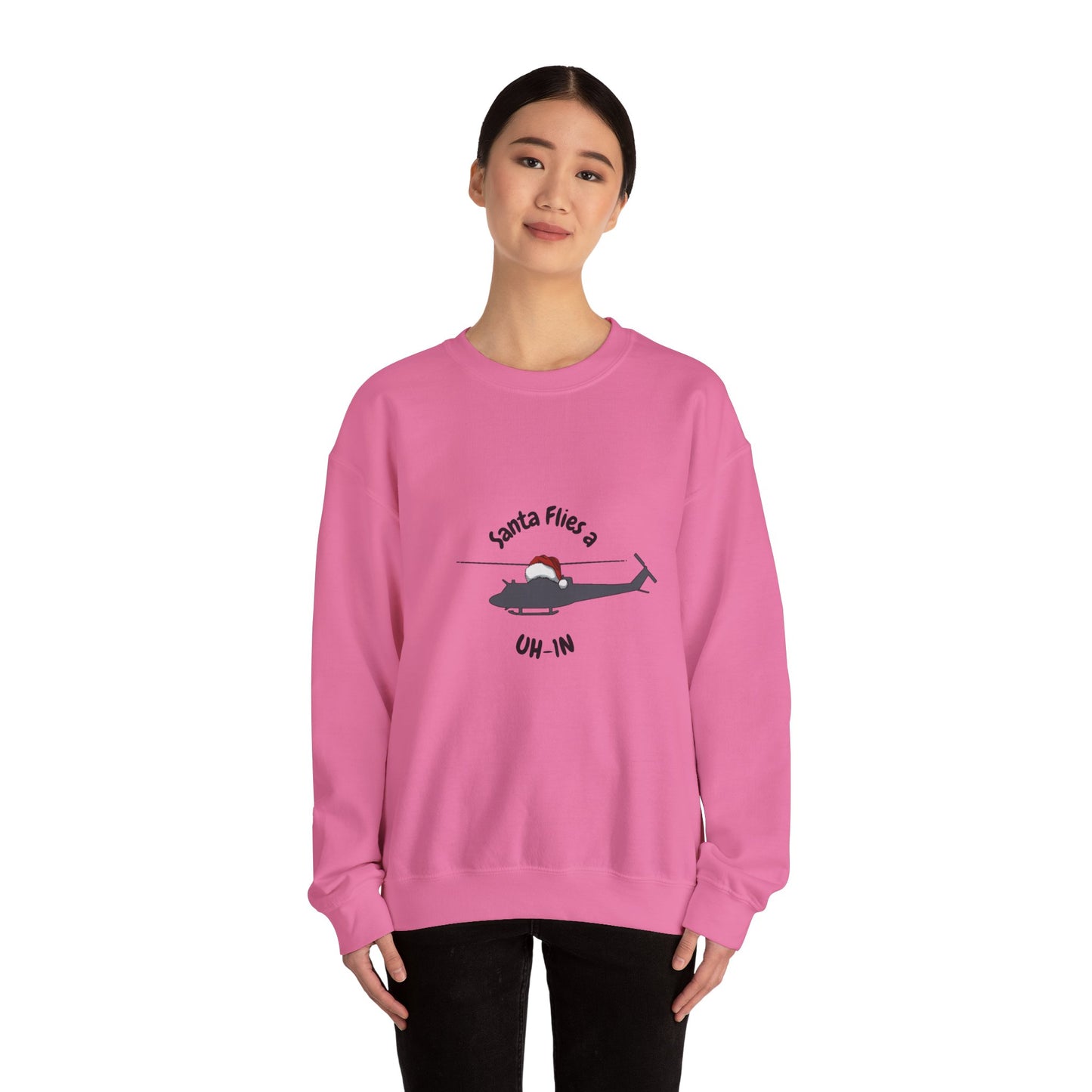 Adult Unisex Santa Flies UH-1N Sweatshirt