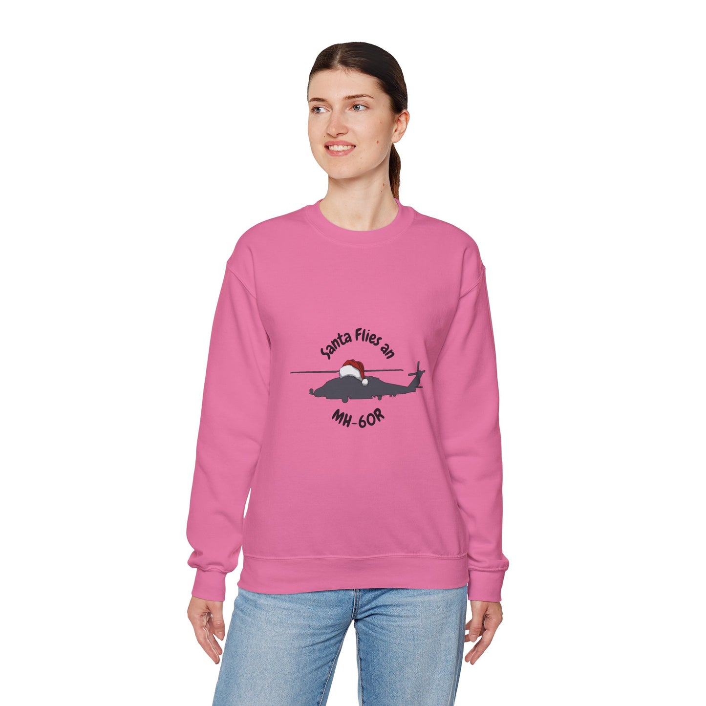 Adult Unisex Santa Flies MH-60R Sweatshirt