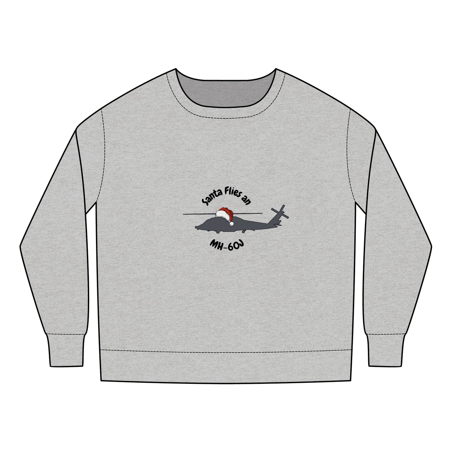 Toddler Santa Flies an MH-60J Sweatshirt