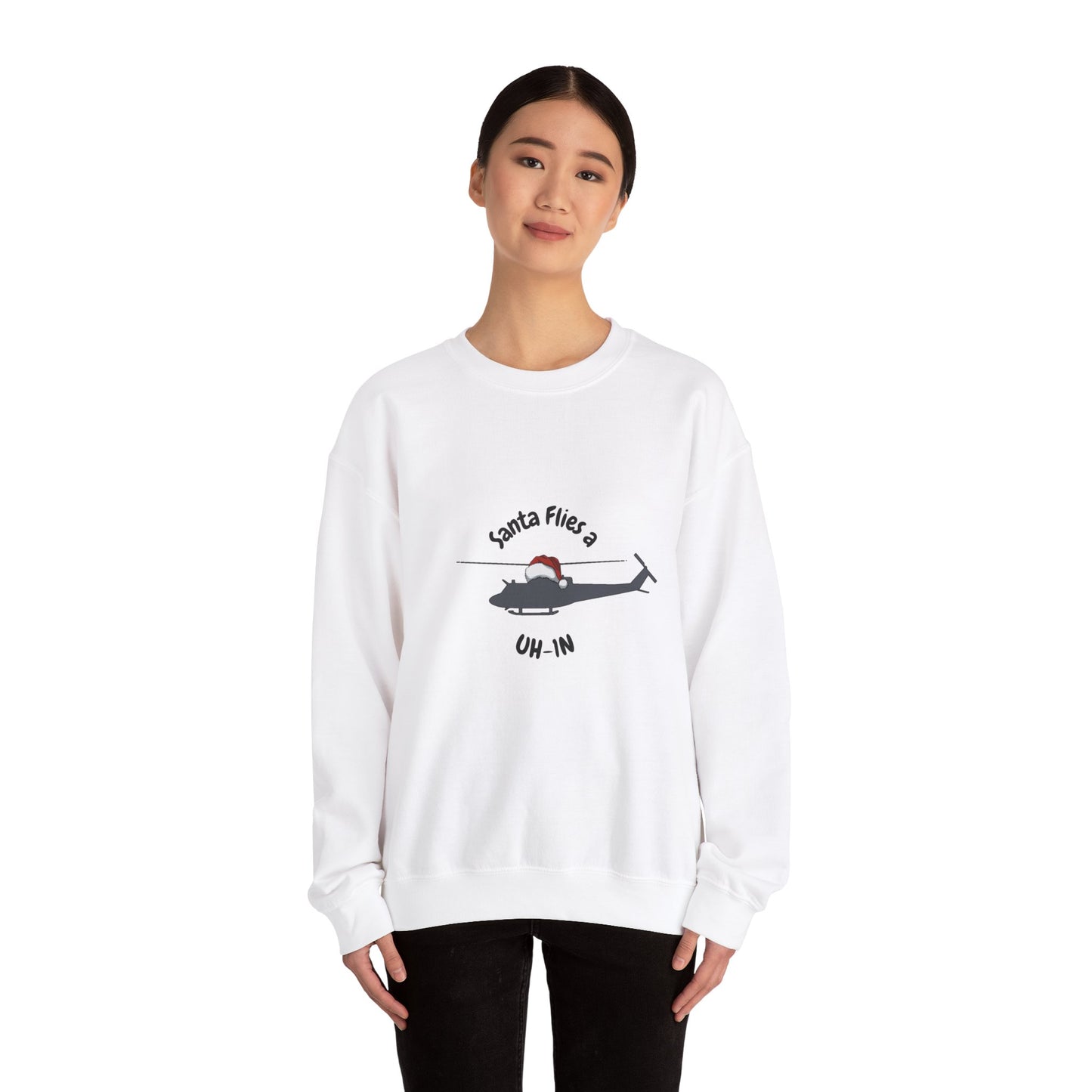 Adult Unisex Santa Flies UH-1N Sweatshirt