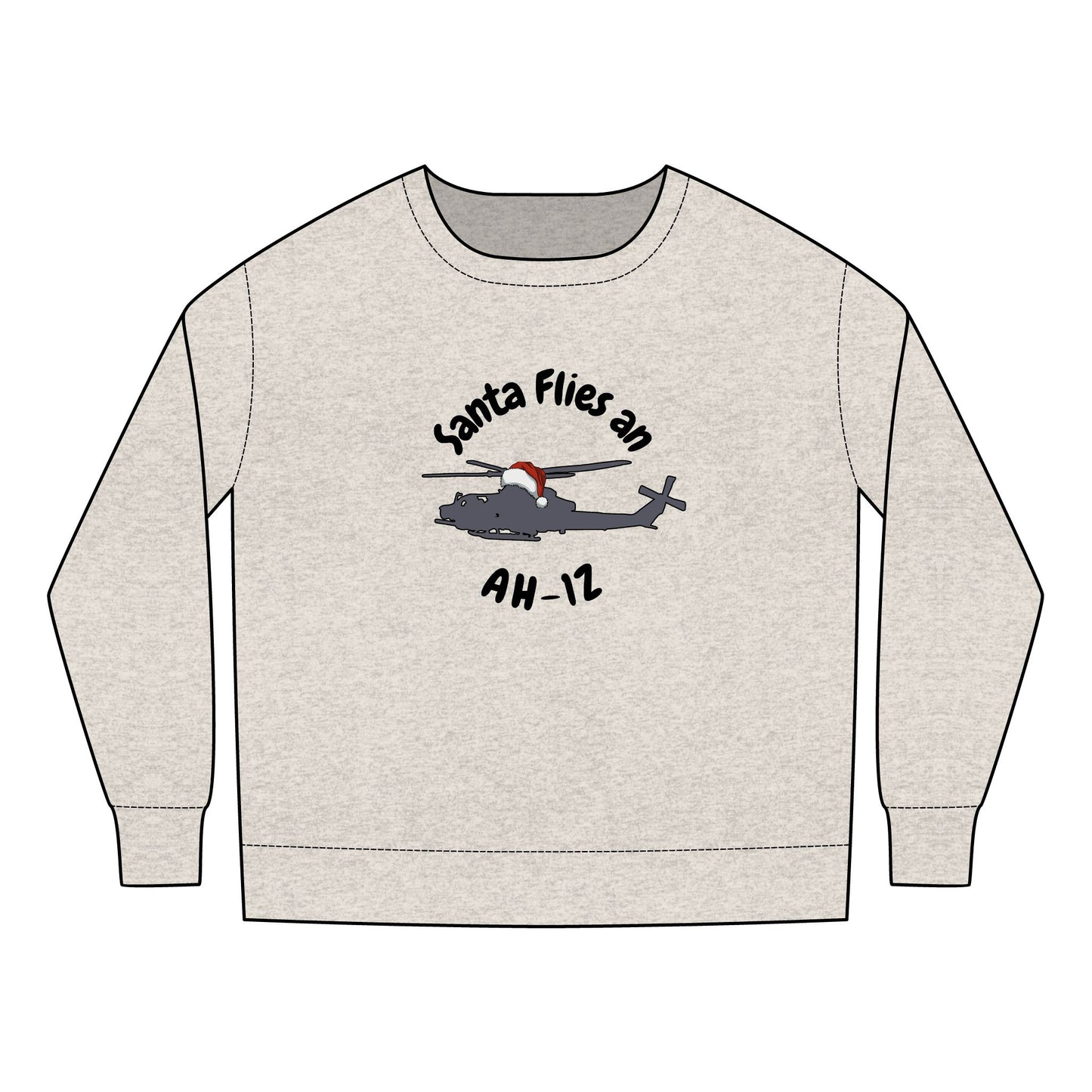 Toddler Santa Flies an AH-1Z Sweatshirt