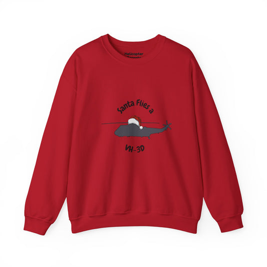 Adult Unisex Santa Flies VH-3D Sweatshirt