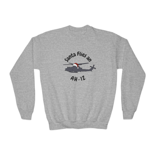 Big Kid Santa Flies an AH-1Z Sweatshirt