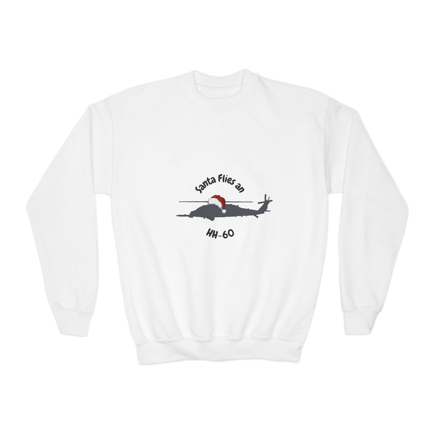 Big Kid Santa Flies an HH-60 Sweatshirt