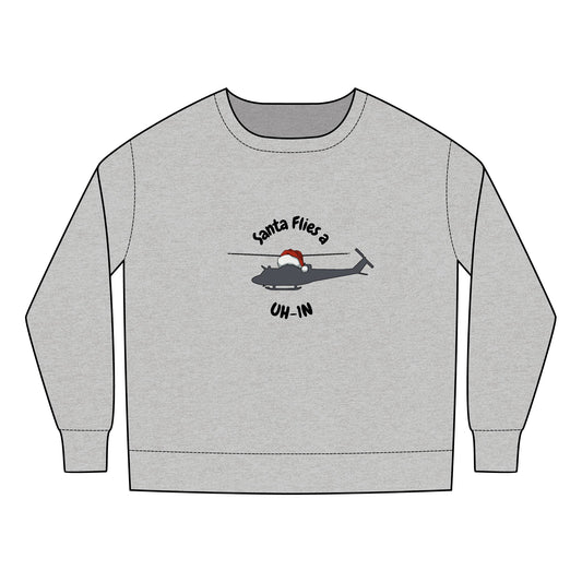 Toddler Santa Flies an UH-1N Sweatshirt