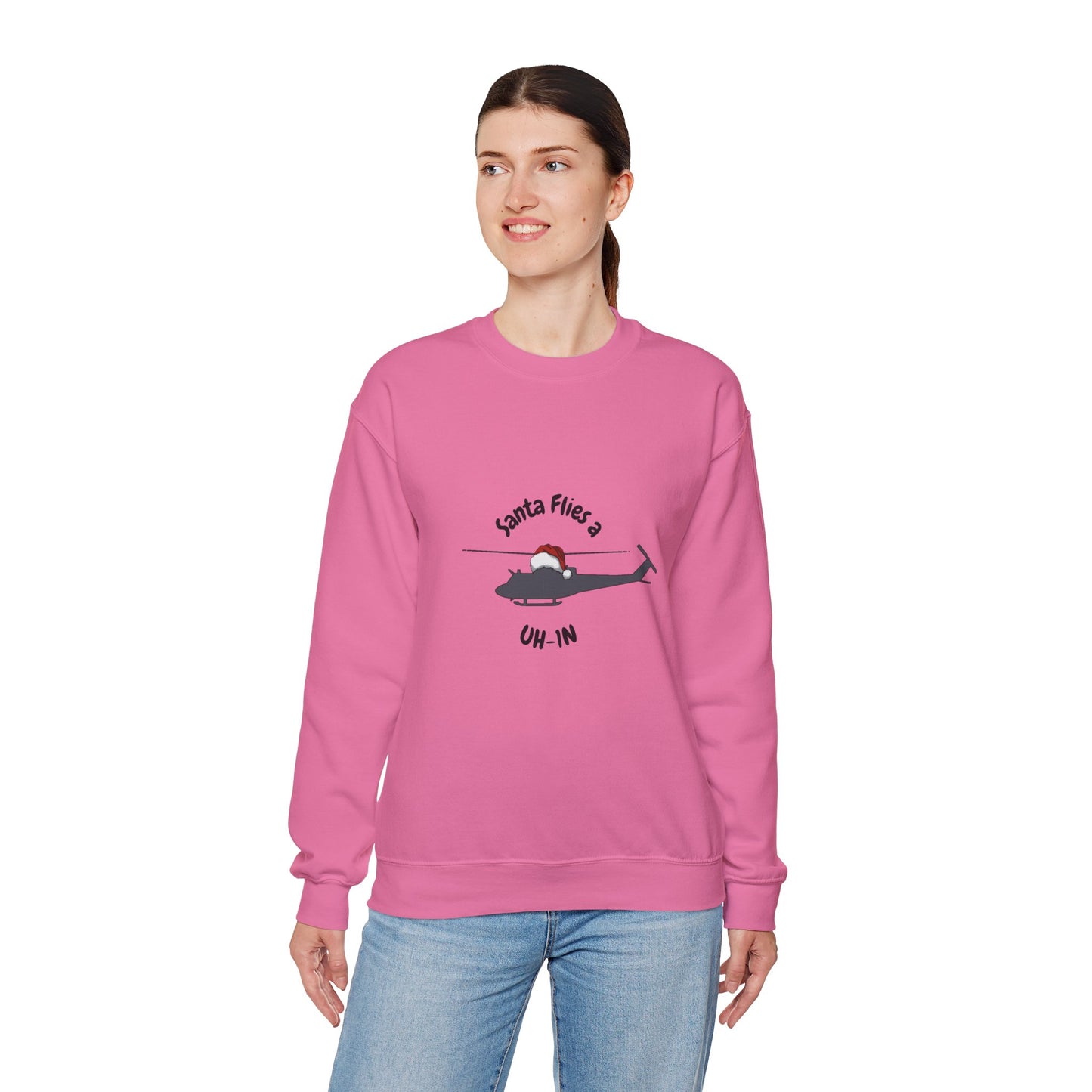 Adult Unisex Santa Flies UH-1N Sweatshirt