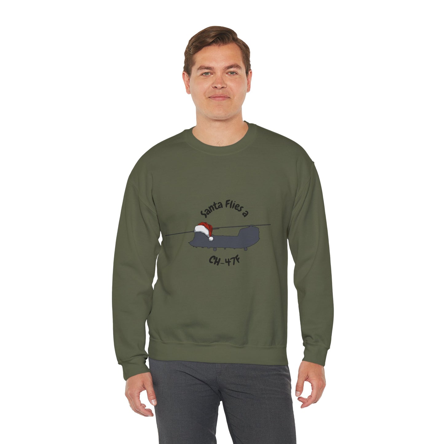 Adult Unisex Santa Flies CH-47F Sweatshirt