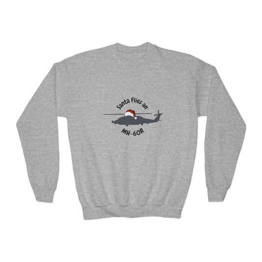 Big Kid Santa Flies an MH-60R Sweatshirt