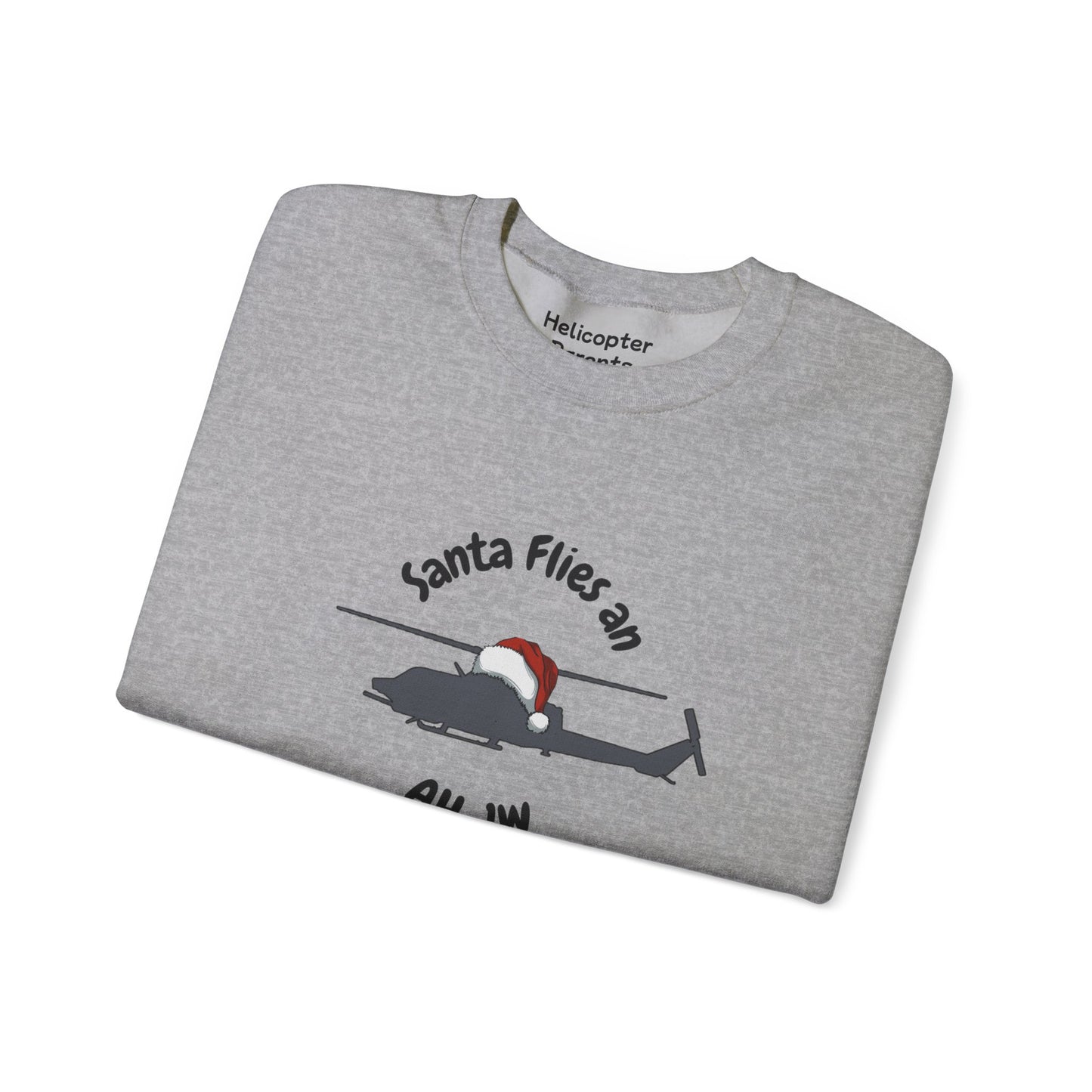 Adult Unisex Santa Flies AH-1W Sweatshirt