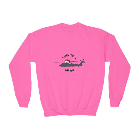 Big Kid Santa Flies a UH-60 Sweatshirt