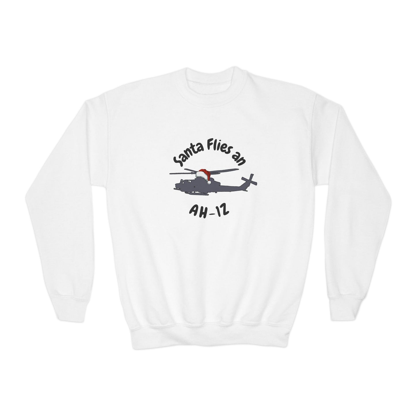 Big Kid Santa Flies an AH-1Z Sweatshirt