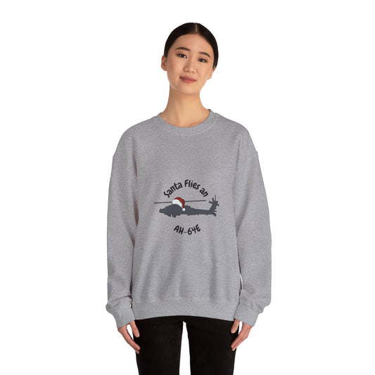 Adult Unisex Santa Flies AH-64E Sweatshirt