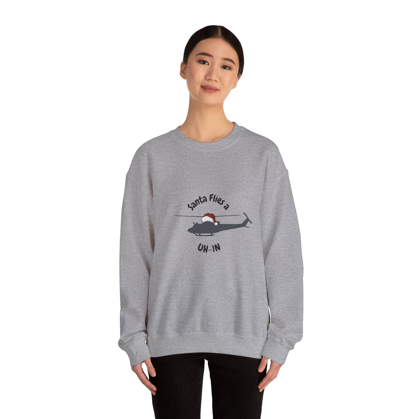 Adult Unisex Santa Flies UH-1N Sweatshirt