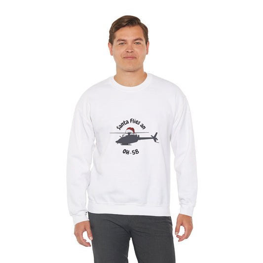 Adult Unisex Santa Flies OH-58 Sweatshirt