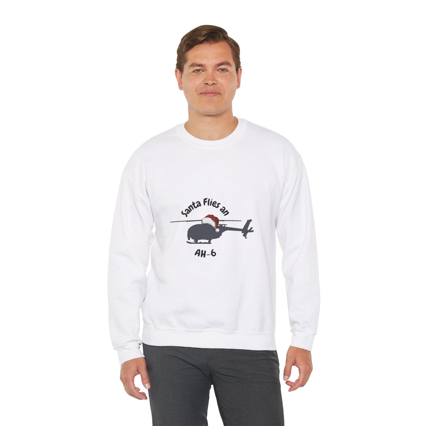 Adult Unisex Santa Flies AH-6 Sweatshirt