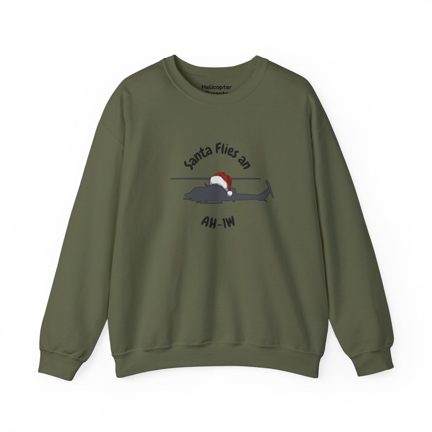 Adult Unisex Santa Flies AH-1W Sweatshirt