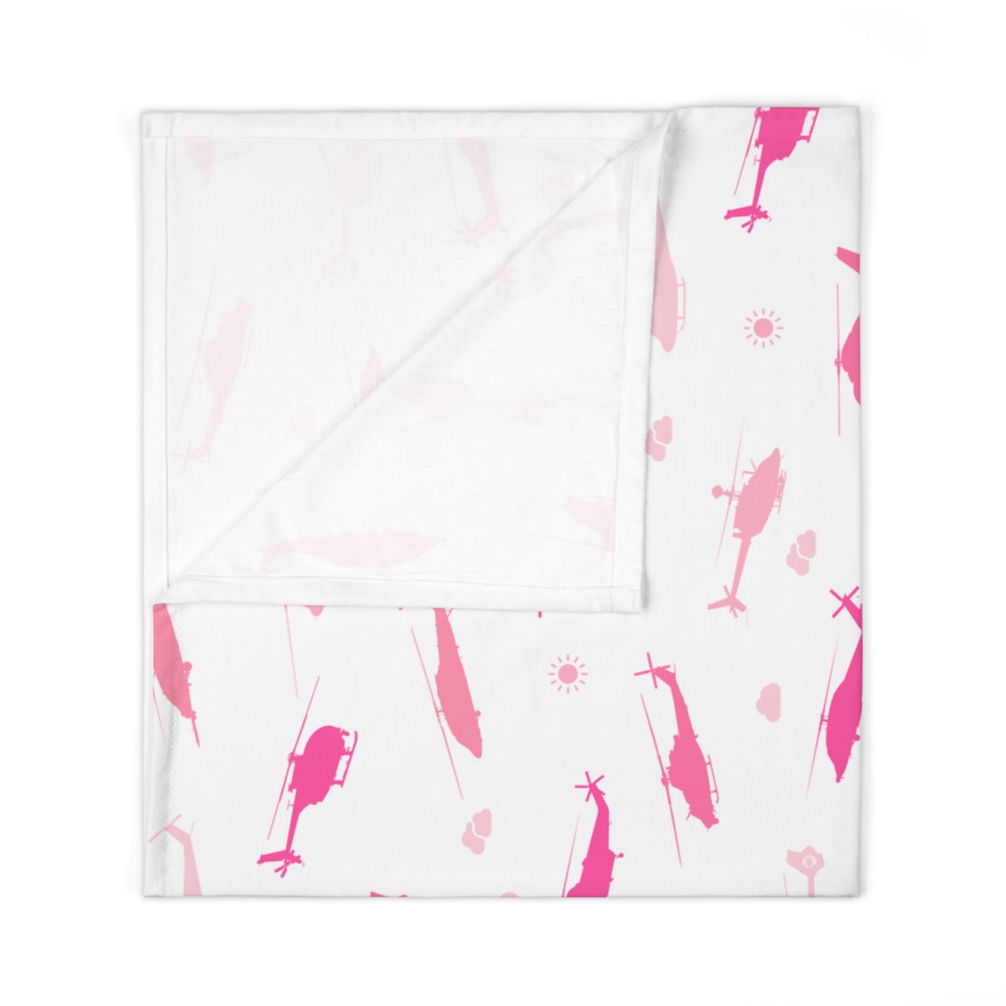 Little Rotor Head Baby Swaddle in Pink