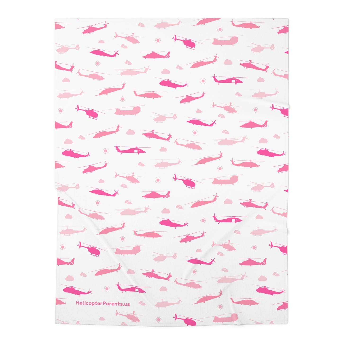 Little Rotor Head Baby Swaddle in Pink