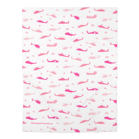 Little Rotor Head Baby Swaddle in Pink