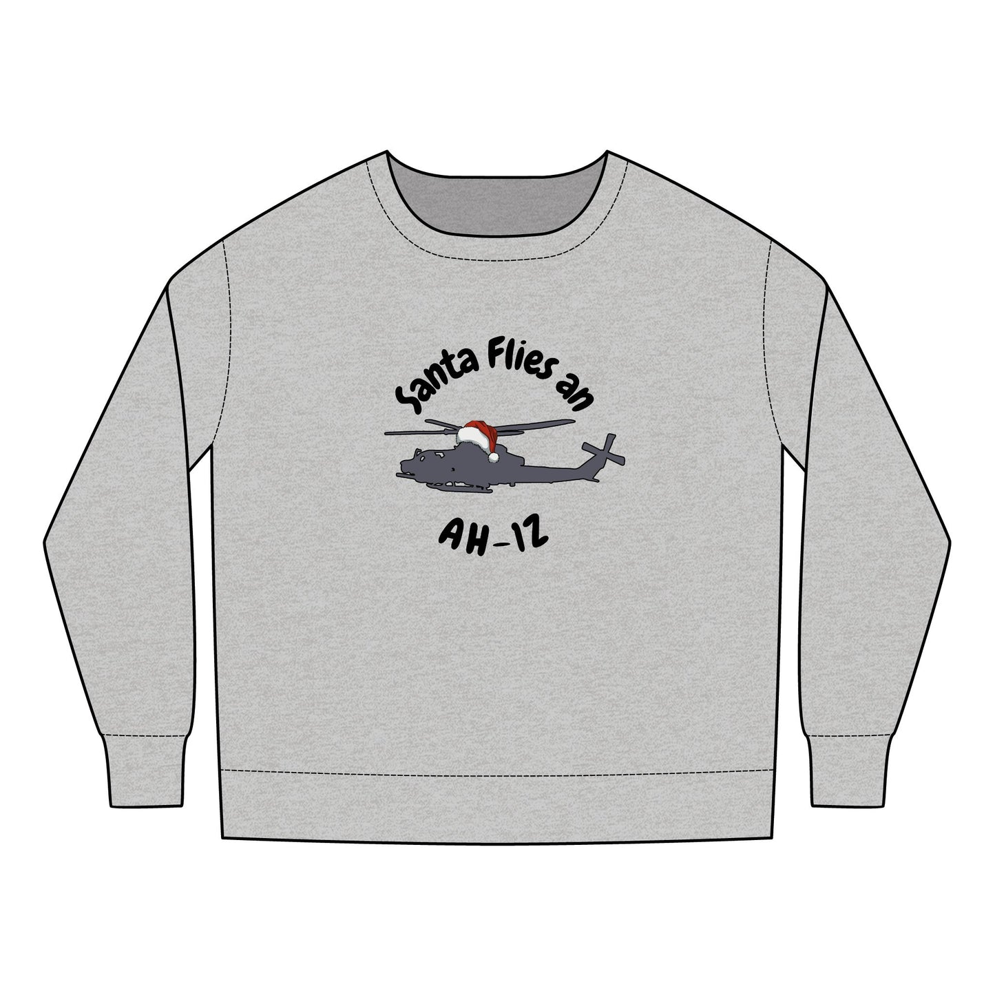 Toddler Santa Flies an AH-1Z Sweatshirt