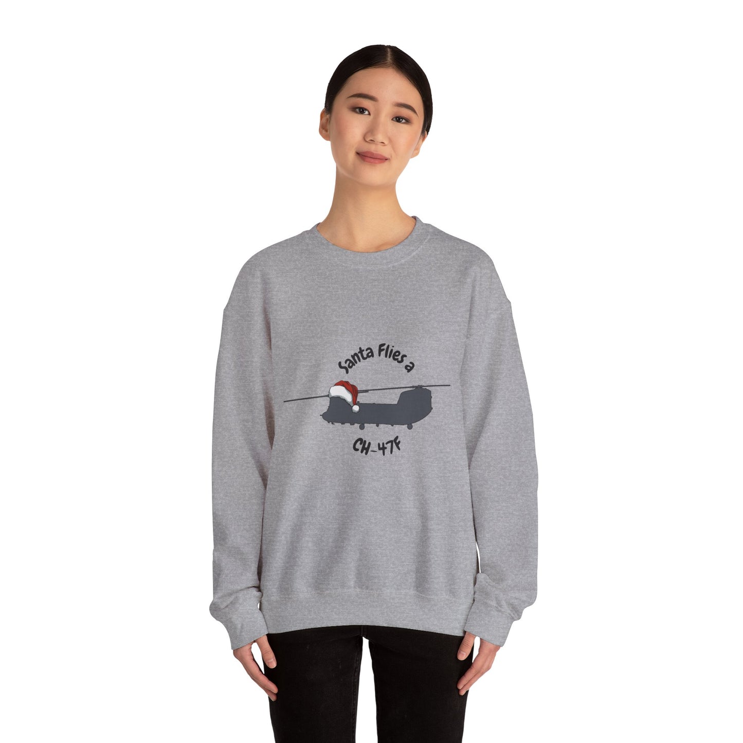 Adult Unisex Santa Flies CH-47F Sweatshirt