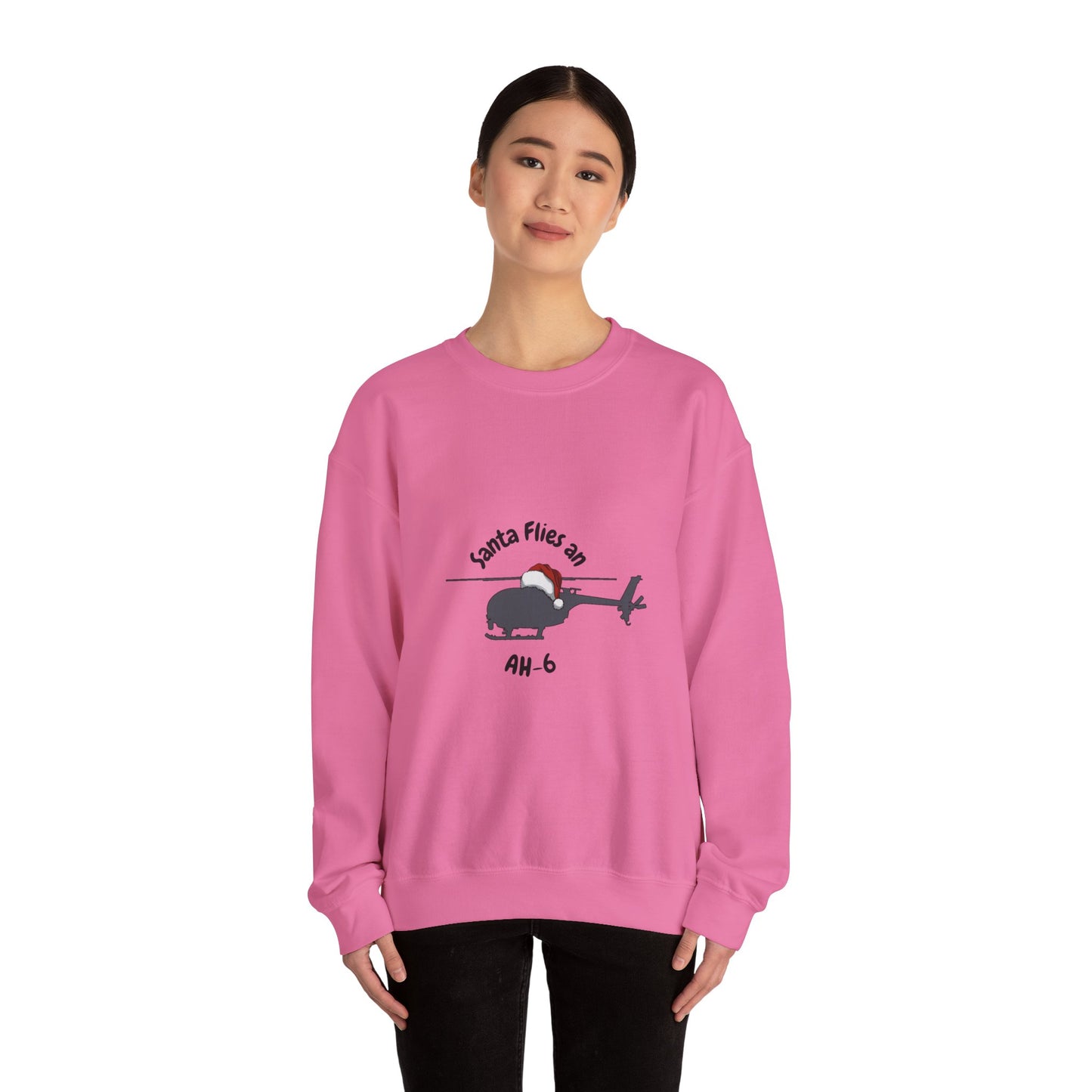 Adult Unisex Santa Flies AH-6 Sweatshirt