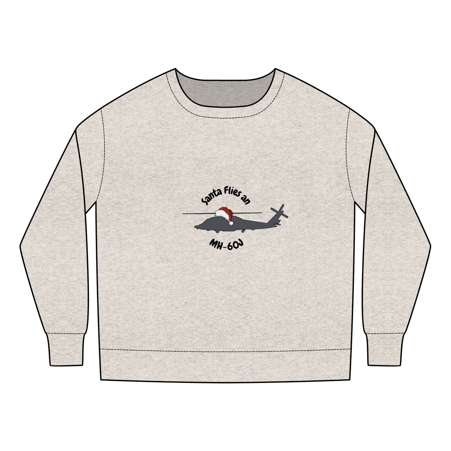 Toddler Santa Flies an MH-60J Sweatshirt