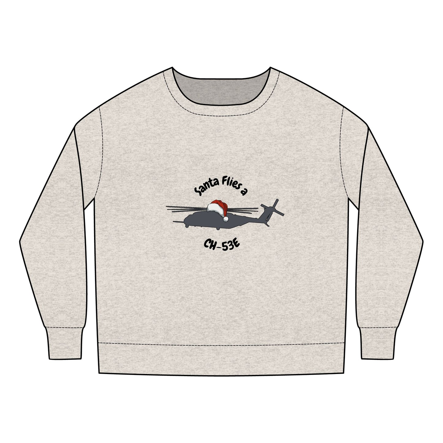 Toddler Santa Flies an CH-53E Sweatshirt