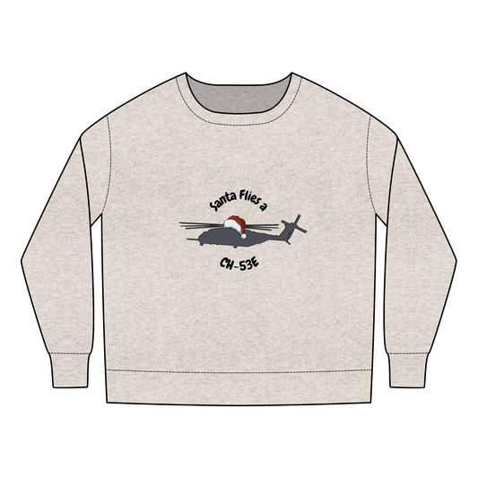 Toddler Santa Flies an CH-53E Sweatshirt