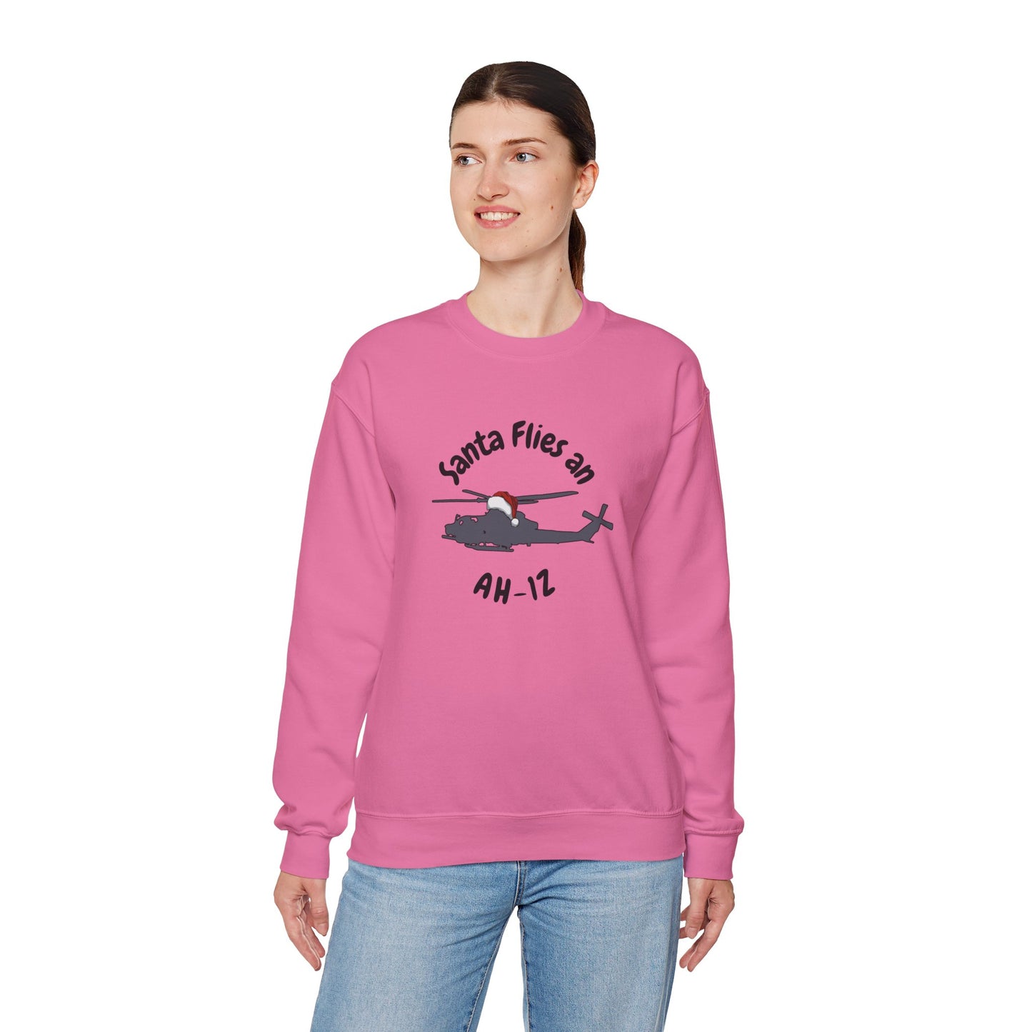 Adult Unisex Santa Flies AH-1Z Sweatshirt