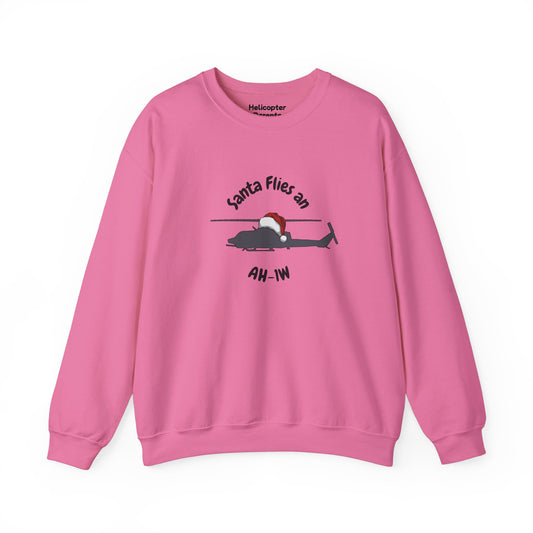 Adult Unisex Santa Flies AH-1W Sweatshirt