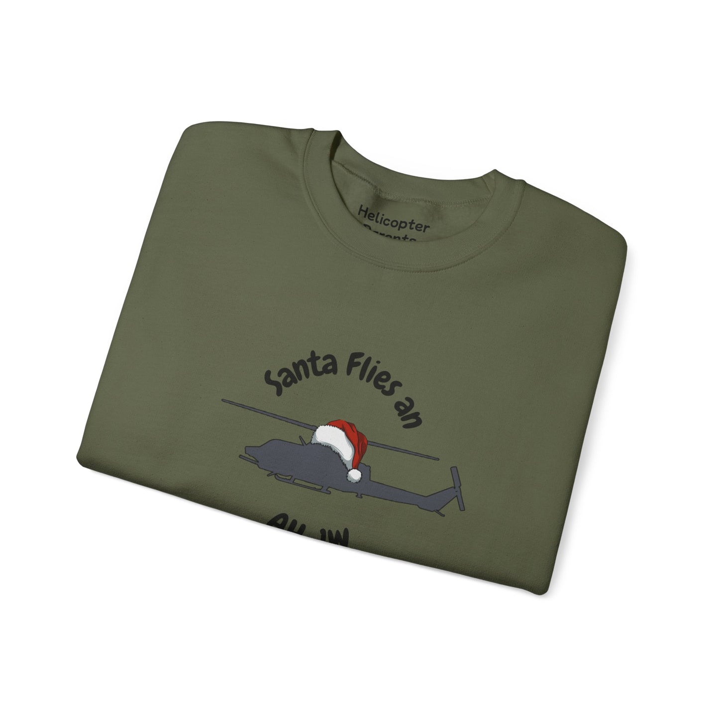 Adult Unisex Santa Flies AH-1W Sweatshirt