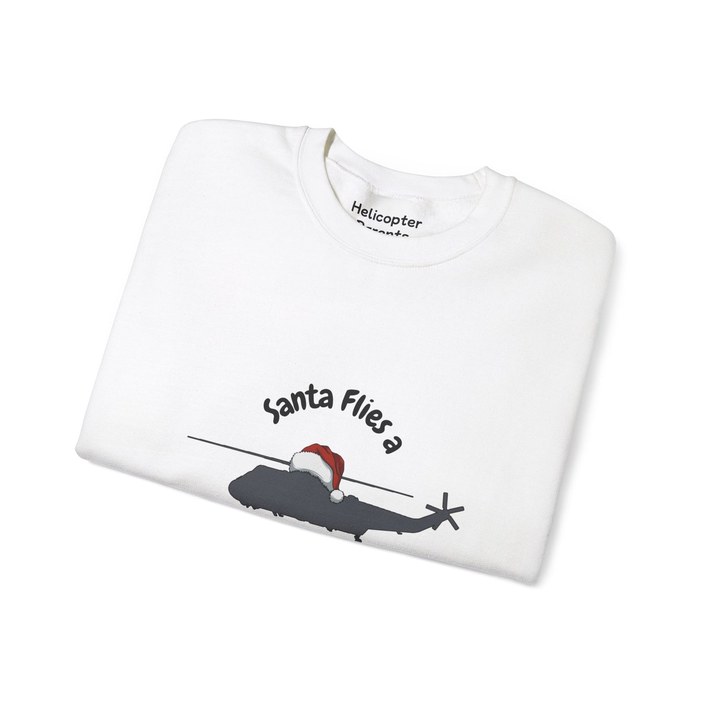 Adult Unisex Santa Flies VH-3D Sweatshirt