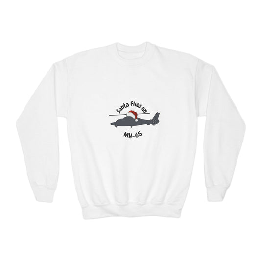 Big Kid Santa Flies an MH-65 Sweatshirt