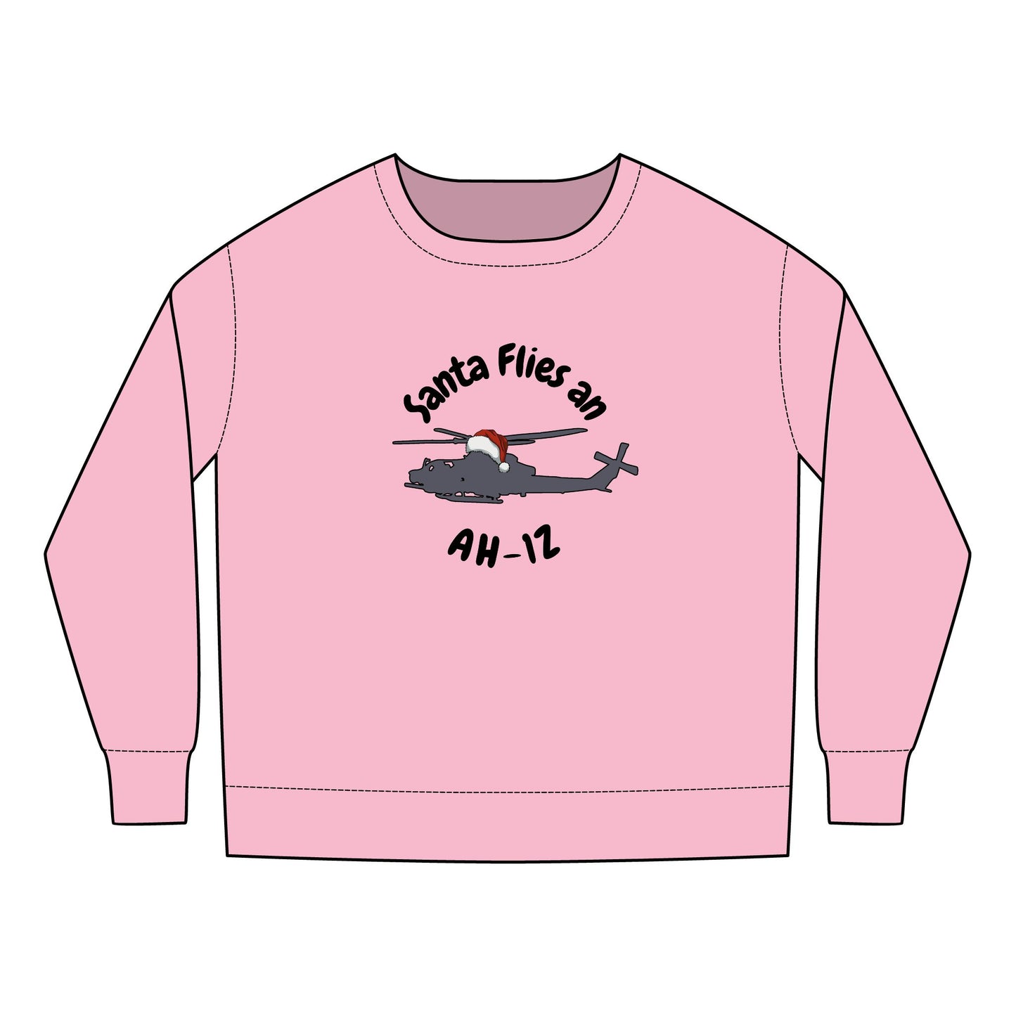 Toddler Santa Flies an AH-1Z Sweatshirt