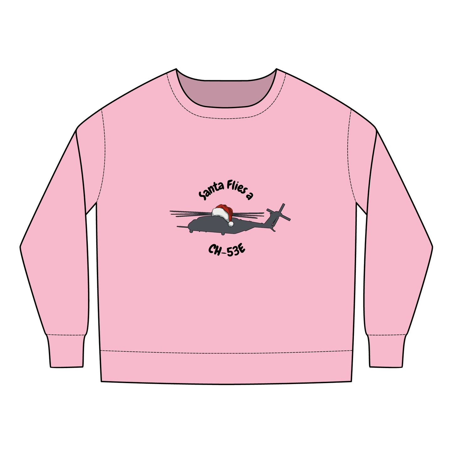 Toddler Santa Flies an CH-53E Sweatshirt